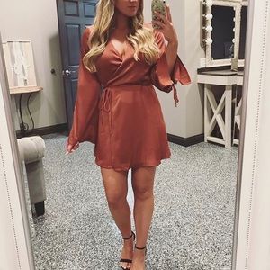 Lulus rose gold dress